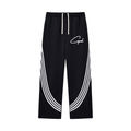 CAPÉL Curved Stripe Straight Sweatpants #1