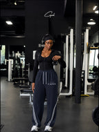 CAPÉL Wide Leg Piping Sweatpants #2