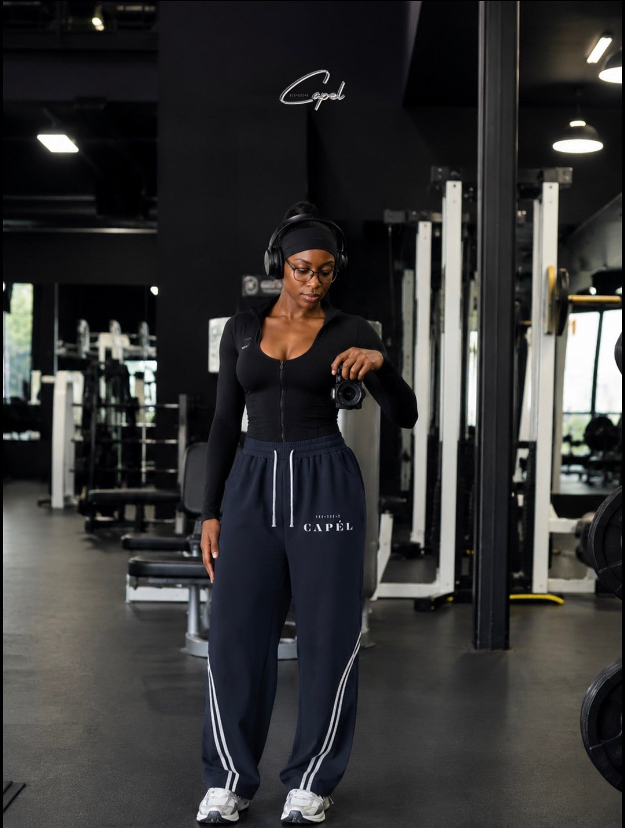 CAPÉL Wide Leg Piping Sweatpants #2